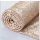 ShinyBeauty 3 Feet 1 Yards Champagne Sequin Fabric by The Yard, Sequin Fabric, Tablecloth, Linen, Sequin Tablecloth, Table Runner Photo Booth Backdrop, Sequin Fabric for Sewing (Champagne)