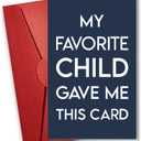 3 x NewEleven Funny Dad Christmas Card from Daughter, Son, Kids  Humorous Card for Daddy, Bonus Dad, Father-in-Law  Great for Fathers Day, Birthday, Just Because  Sentimental Greeting Card