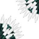 Brightown 2 Pack Battery Operated Christmas String Lights, 8ft 20 LED Mini Lights with Timer, Christmas Tree Light for Indoor Outdoor Bedroom Wedding Party Holiday Xmas DecorationPure White