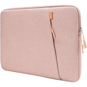 JETech Laptop Sleeve for 15-Inch Notebook, Compatible with MacBook Air 15-Inch M5-M2, MacBook Pro 16-Inch M5-M1, Waterproof Shockproof Case with Accessory Pocket Bag (Rose Gold)