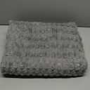 Puncuntex Grey Throw Blanket 50"60" inches Fuzzy 3D Jacquard Decorative Flannel Fleece Super Soft Plush Cozy Blanket for Couch Sofa Chair Lightweight