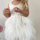white baby dress(size not mentioned)