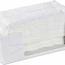 Marble White Napkin Holder for Bathroom, Countertop Paper Towel Dispenser for Kitchen, 10"L x 6"W for Multifold, C Fold, Trifold, Z Fold - Disposable Hand Towel Organizer, Guest Towels Holder