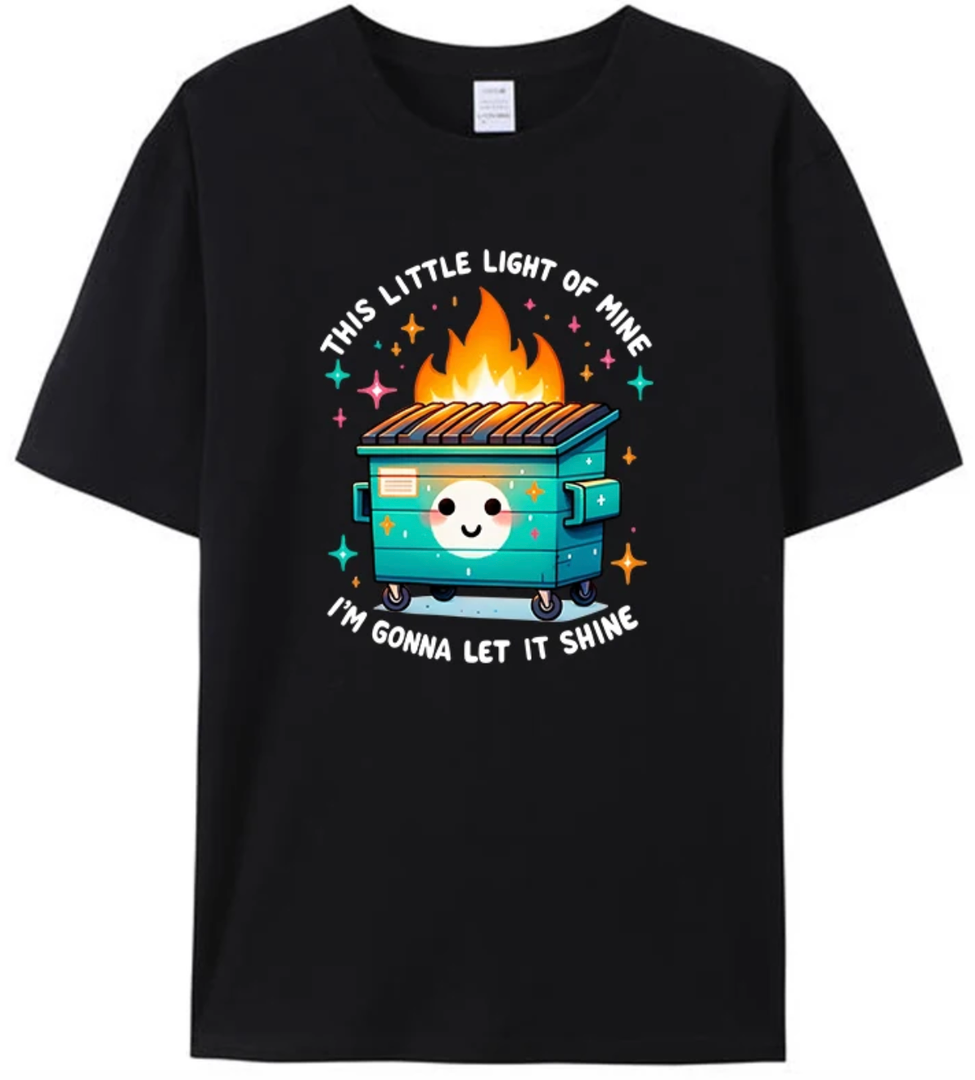 Women's Letter Print T Shirts Crewneck Short Sleeve Tee Tops Streetwear Tops (Black), Medium