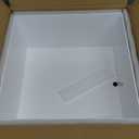 Leinuosen 3 Pcs Large Buffet Risers Set 6" to 12" Acrylic Display Box Catering Dessert Table Riser Food Display Decorative Stand with Hollow Bottom for Catering Supplies(White, Square)