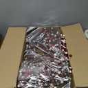 24 Inch Valentines Day Red and White Berries Wreath for Front Door, Heart Shape Shiny Berries Wreath for Home Decor, Wedding Red and White Wreaths for Indoor and Outdoor