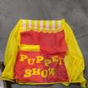 Alvantor® Lemonade Stand Puppet Show Theater Pretend Playhouse Play Tent Kids on Stage Doorway Table Top Sets for Toddlers Curtain Foldable Rods Children Dramatic Furniture, 28"X20"X41"H, Yellow