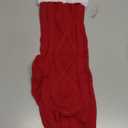 Poen Christmas Stockings with Initials 18 Inches Large Red Knit Monogram Stocking Embroidered Christmas Stockings Gold Letter Christmas Stocking for Family Holiday Xmas Gift, Red and White (Letter I)