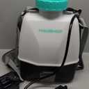 HAUSHOF 4 Gallon Backpack Sprayer, Battery Powered Sprayer with 4 Nozzles, 70PSI High-Pressure Battery Sprayer, Extended Battery Life, Wide Mouth Design, Trigger Lock for Weeding, Spraying, Cleaning