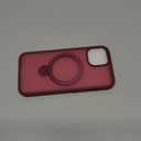 360 Rotatable Magnetic Stand for iPhone 13/14 Case Compatible with Mag-Safe 16FT Military Drop Protection, Anti-Scratch/Fingerprint iPhone 13/14 Phone Case(Matte-Red)