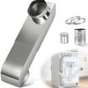 Periscope Dryer Vent Connector Kit, Upgraded 304 Stainless Steel, Adjustable 9.5"-14.5" Telescoping Dryer Vent Duct, Fits Tight Spaces with Slim Flat Design, OEM, Adjustable 9.5-14.5 Inch silver