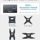 Pipishell Full Motion TV Wall Mount for Echo Show 21/15 and 13-43 Inch Flat Curved Screen TVs & Monitors, Max VESA 200x200mm up to 44lbs, TV Mount Wall Bracket with Rotation Swivel Tilt Extension