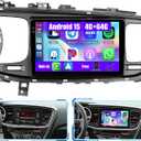 [4G+64G] Android 15 Car Stereo for Kia Optima K5 2011 2012 2013 2014 2015 with Wireless Carplay/Android Auto, 9 Inch HD Touch Screen Radio with GPS WiFi Bluetooth FM/RDS EQ SWC Backup Camera