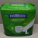 FitRight Adult Diapers, Extra+ Heavy Absorbency, L (Waist Size 44in-56in), 20 Count, OptiFit Incontinence Briefs for Men and Women, Disposable, Moisture-Wicking, Leak Protection,