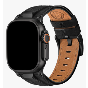 Wristitani Leather Bands Compatible with Apple Watch Band 49mm 46mm 45mm 44mm 42mm for Men, Metal Connector & Genuine Leather Replacement Straps for iWatch Ultra3/2/1 SE3/2/1 Series 11 10 9 8 7 6 5 4