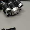 JIMEJV USB Rechargeable Headlamp 12000 Lumen Ultra Bright LED Work Headlight, 4 Modes Waterproof Head Lamp Best Headlamps for Adults, Camping, Outdoors & Hard Hat Work Zoomable Headlight (Sliver)