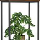 10 Gallon Fish Tank Stand, 2-Tier Small Aquarium Stand, Metal Reptile Breeder Turtle Terrarium Stand Rack Plant Stand for Home Office, Load 350lbs, 20.86" L x 11.81" W x 32.08" H, Black