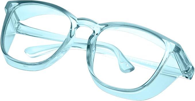 Safety glasses Goggles Nurses Protective Eyewear - Anti Fog Square Frame Stylish Clear Glasses for Women Men (A17, A13) Safety glasses Goggles Nurses Protective Eyewear - Anti Fog Square Frame Stylish Clear Glasses for Women Men (A17, A13)