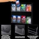 Eersida 2 Pack Acrylic Brochure Pamphlet Holder Wall Mount Clear Brochure Display Holder Plastic Trifold Flyer Rack Literature Storage Rack for Offices Waiting Room (8 Pockets, 15 x 17 Inch)