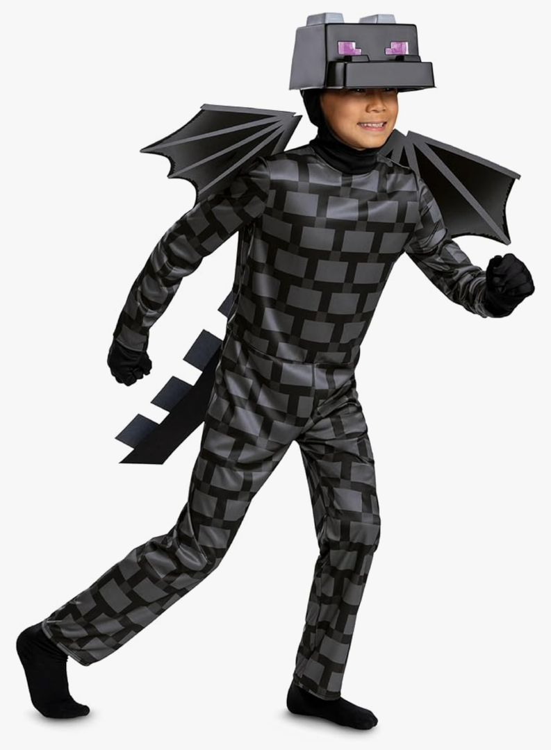 Disguise Boys Ender Dragon Costume, Official Deluxe Minecraft Costume for Kids With Headpiece and Armor