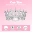 Crown for Women, Queen Crown Tiara for Princess Party (Silver)
