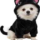 Pet Costume for Small Dogs Cats,Halloween Hoodies Winter Puppy Coat Outfits Funny Pajamas Clothes for Christmas Party,Cat L (L(Bust: 17.72 inch))