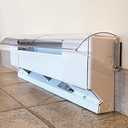 Frost King HD11 Baseboard Air Deflector, Heavy Duty, Clear Plastic with Magnetic hold, Fits baseboards up 25' wide, Adjustable 15" to 25"