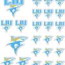 Desert Cactus Long Island University Sticker LIU Sharks Sticker Vinyl Decals Laptop Water Bottle Car Scrapbook Sheet T1 (Type 1-1)
