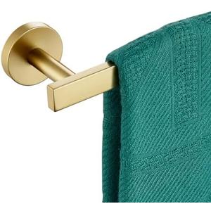 AONEON 20 Inch Bathroom Towel Bar Bath Towel Rack Kitchen Towel Holder Towel Shelf Wall Mounted SUS304 Stainless Steel Brushed Gold AN4001GD-L20