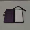 Defencase for Samsung Galaxy S25 Ultra Magnetic Wallet Case Compatible with Magsafe with RFID Blocking Zipper & Card Holder Women, PU Leather Detachable Phone Case for Galaxy S25 Ultra 6.9", Purple