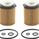2 Pcs Oil Filter Compatible With INFINITI Mercedes-Benz Vehicle 2012-2023 C300 CLA250 E300 GLA200 GLC300 Metris SLC300 Sprinter 1500 2500, 2017-2019 Q50 Q60 QX30, Replace#HU711/6Z, HU7116z, 2701800109