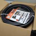 Garage Door Bottom Seal, 5/16 T-End Rubber Weather Stripping, 20 FT | U+O Garage Door Seal Strip Replacement, Weatherproof Draft & Dust Barrier for Threshold Gaps, Cut-to-Fit Design