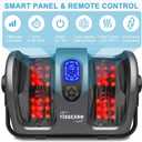 TISSCARE Shiatsu Foot Massager with Heat, FSA Eligible HSA Foot Massager for Plantar Fasciitis, Neuropathy, Circulation and Pain Relief, Massage Feet at Home/Office, Gift for Men and Women