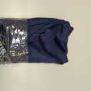 Aiyufeng Sheer Navy Blue Curtains 84 inch Length 2 Panels Set, Airy Soft-Touching Rod Pocket Voile Drapes for Living Room/Bedroom, Each 40W x 84L