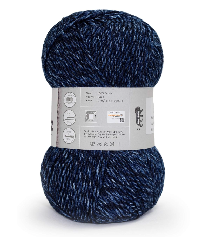 Remix, Maker Home Dec -  with Jeans Like Effect and Texture of a Soft Knitting Yarn, 10 Pieces