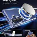 for Samsung Galaxy Z Fold 7 Case Magnetic, Z Fold 7 Case [Compatible with MagSafe], Transparent Ultra-Slim Fit Shockproof Anti Yellowing Phone Cover for Samsung ZFold7, Clear