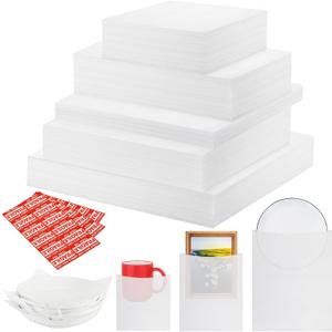 330 pcs Moving Packaging Supplies, 250 Cushioning Foam Pouches and Sheets, 4 Sizes13.7"x13.7", 11.8"x11.8", 11.8"x7.8", 7.8"x7.8") with 80 Fragile Stickers for Moving, Packaging, Storage