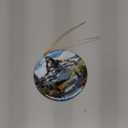 Matterhorn Switzerland Keepsake Ornament, Stained Glass Look, Travel Souvenir (Printed on Both Sides)