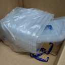 ZHENFAN 6-Pack Clear Storage Box 7 Quart, Plastic Storage Latch Bins with Handle 6.5 Liter