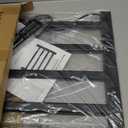 Towel Warmer Heated Towel Bar-Rack - Nopwer Bathroom Wall Mounted Electric Towel Drying Plug-in Matte Black 4 Bars