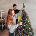 Christmas Tree Topper Holder - Twist On Universal Stabilizer with Adjustable Attachments. Secure Lock for Treetop Ornaments, Fits Most Basic Tree Types & Topper (Green)