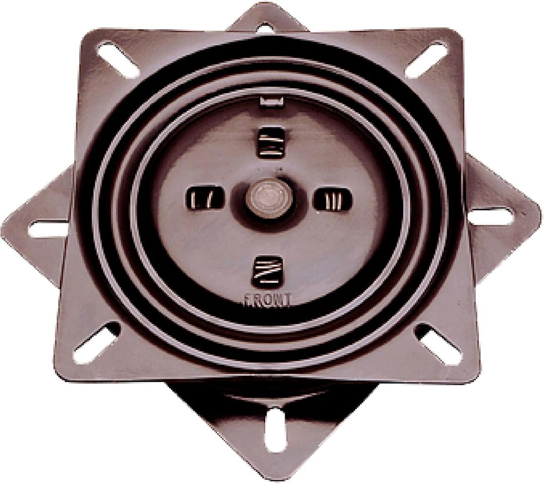 Bar Stool Swivel Plate Replacement - Automatic Return Swivel - 7 Inch Square - Commercial Grade Chair and Stool Replacement Parts - Made in USA