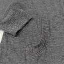 Women's Zip up Sweatshirt Jacket Stand Collar Hoodless Running Sweatshirt with Pockets (Medium, Long Sleeves - Dark Grey)