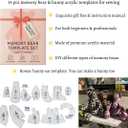 2 x 18in Memory Bear Patterns for Sewing - Memory Bear Bunny Acrylic Template Cutting Ruler Set - Gifts for Christmas Birthday Decorations