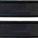 Smoke Front Driver & Passenger Fender Side Marker Turn Signal Lights with Black Trim Replacement for 1973-1980 C/K Pickup Truck Suburban Blazer Jimmy 6270434 GM2550108