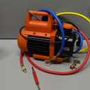 VTG VOGTEN 4.5 CFM AC Vacuum Pump and Gauge Set,for Mini Split/HVAC/Auto Systems,Manifold Gauge Kit Compatible with R134a R12 R22 R502,Includes 2 R134a Can Taps,R410a Adapters