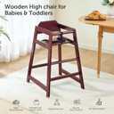 4 Pack High Chair for Baby & Toddler,Restaurant Style-Burgundy