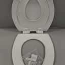 Mayfair NextStep2 Toilet Seat with Built-In Potty Training Seat, Slow-Close, Removable that will Never Loosen, Elongated, White (Elongated (1-Pack))