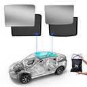 Nestour Foldable Sunshade Sunroof Window Shade Accessories Fit for Tesla Model Y 2020-2023, with UV/Heat Insulation Film (Set of 2)