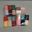 36 Rolls Chiffon Ribbon 1.57 x 118 Yd Handmade Colorful Fringe Chiffon Silk Ribbon for Wedding Invitations, Bridal Bouquets, DIY Crafts, Gifts Wrapping